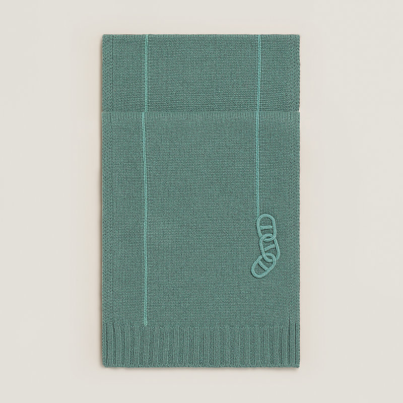 ニットマフラー 《マイヨン・トラセ》 - ホワイト | Hermès - エルメス